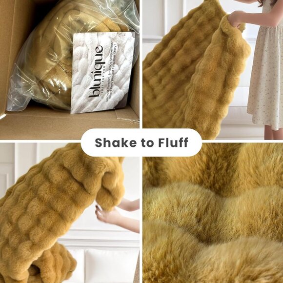 Ultra Soft Cozy Faux Fur Throw Blanket - Picture 4 of 9
